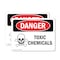 Signmission Toxic Chemicals Danger Sign, Plastic, 14in W x 10in L, 2PK OS-2PACK-DS-P-1014-L-2045 - alternate 1